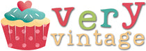 Very Vintage Logo - Colorful Cupcake