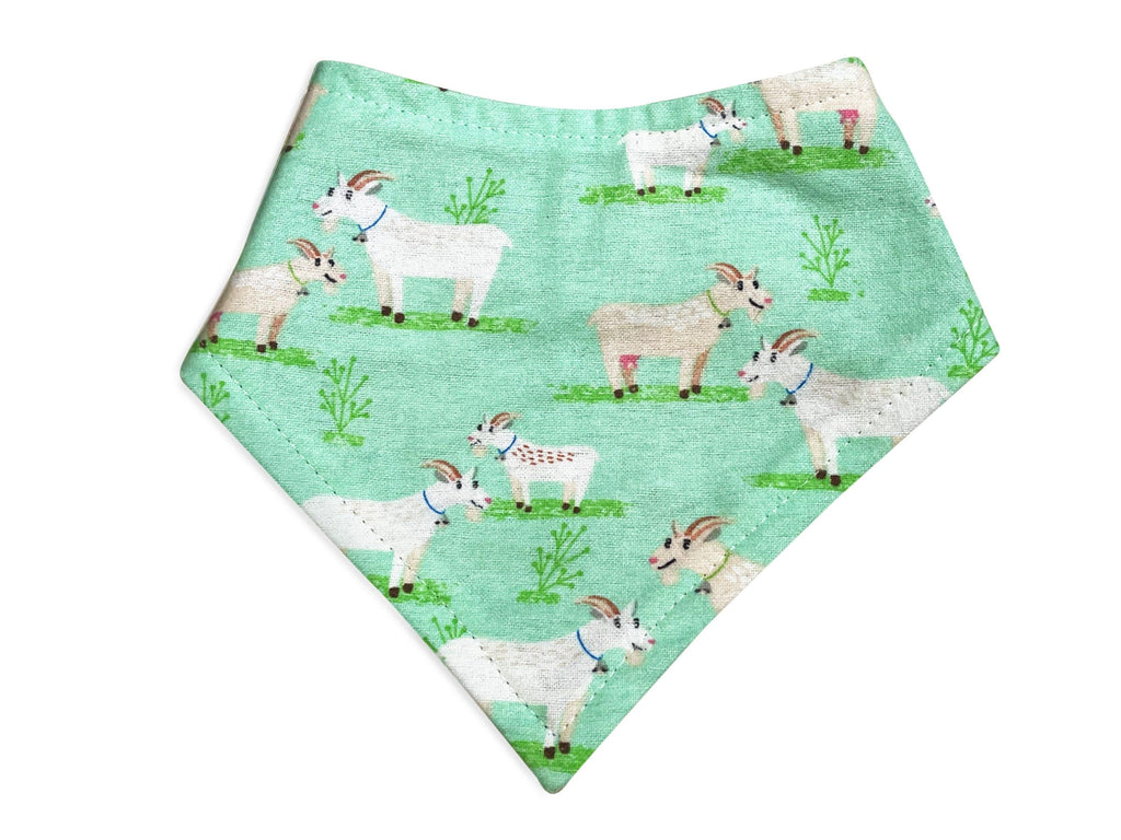 Light green goat friends Snap-on Bandana for a dog or cat