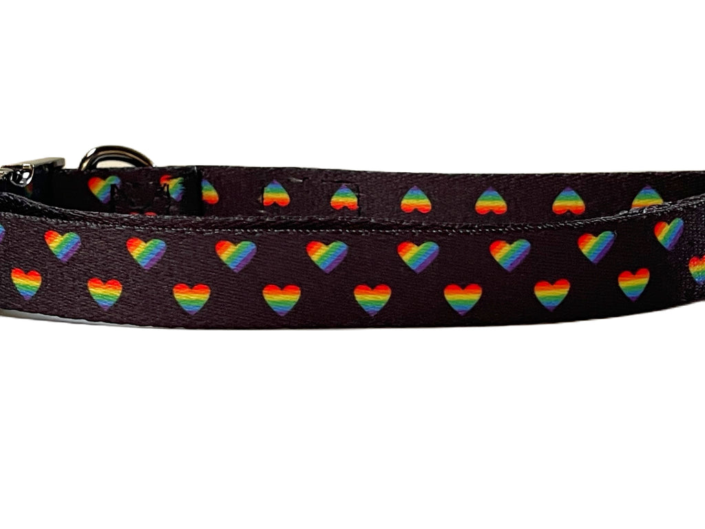 Festive and fun dog collar perfect for showing your pride.