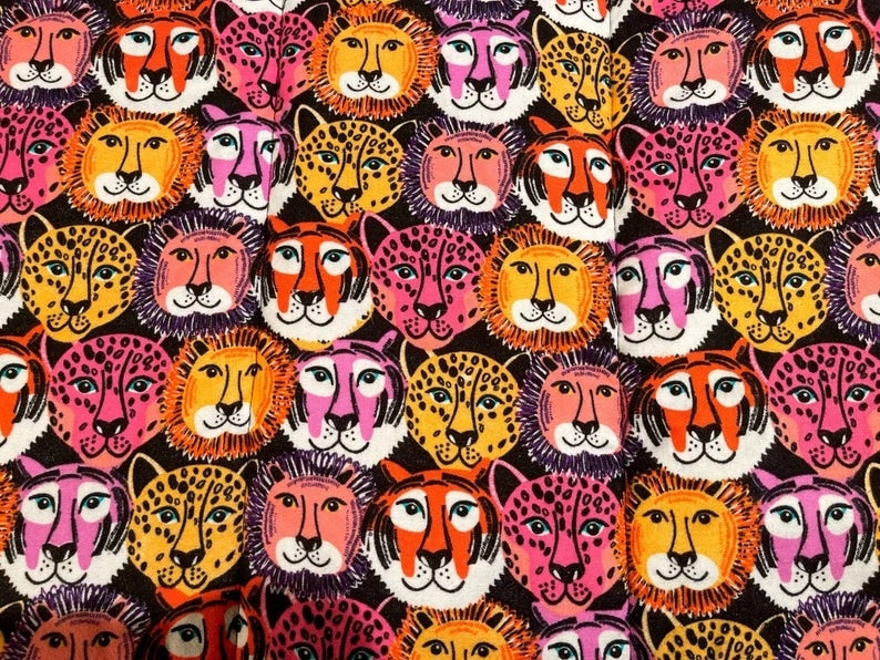 colorful big cats lions cheetah tigers catnip mat